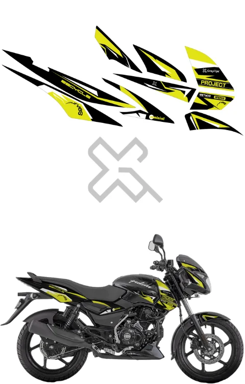 Project 69 Edition Sticker Compatible with Pulsar 125/150/180 | Printed In Premium Gloss Vinyl With FPF(Fade Protection Film), Water Proof, Precut Sticker, Pack Of 1 Compatible with Both Side